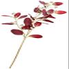 Artificial Eucalyptus Flower Fake Faux Eucalyptus Bouquet for DIY Craft Floral Arrangement Wedding Home Decoration - Red view 2