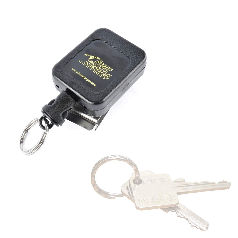 Gear Keeper RT4-5602 Retractable Tool Tether Lanyard with Heavy Duty Carabiner Clip Mount - 16oz Tool Load Limit - Quick Connect Buckle - ANSI/ISEA 121 Compliant - 10 pack USA Made