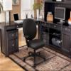 American Furniture Classics OS Home and Office Rolling Adjustable Height and Seat Tilt Task Chair, Grey and Black view 1