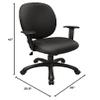 American Furniture Classics OS Home and Office Rolling Adjustable Height and Seat Tilt Task Chair, Grey and Black view 2