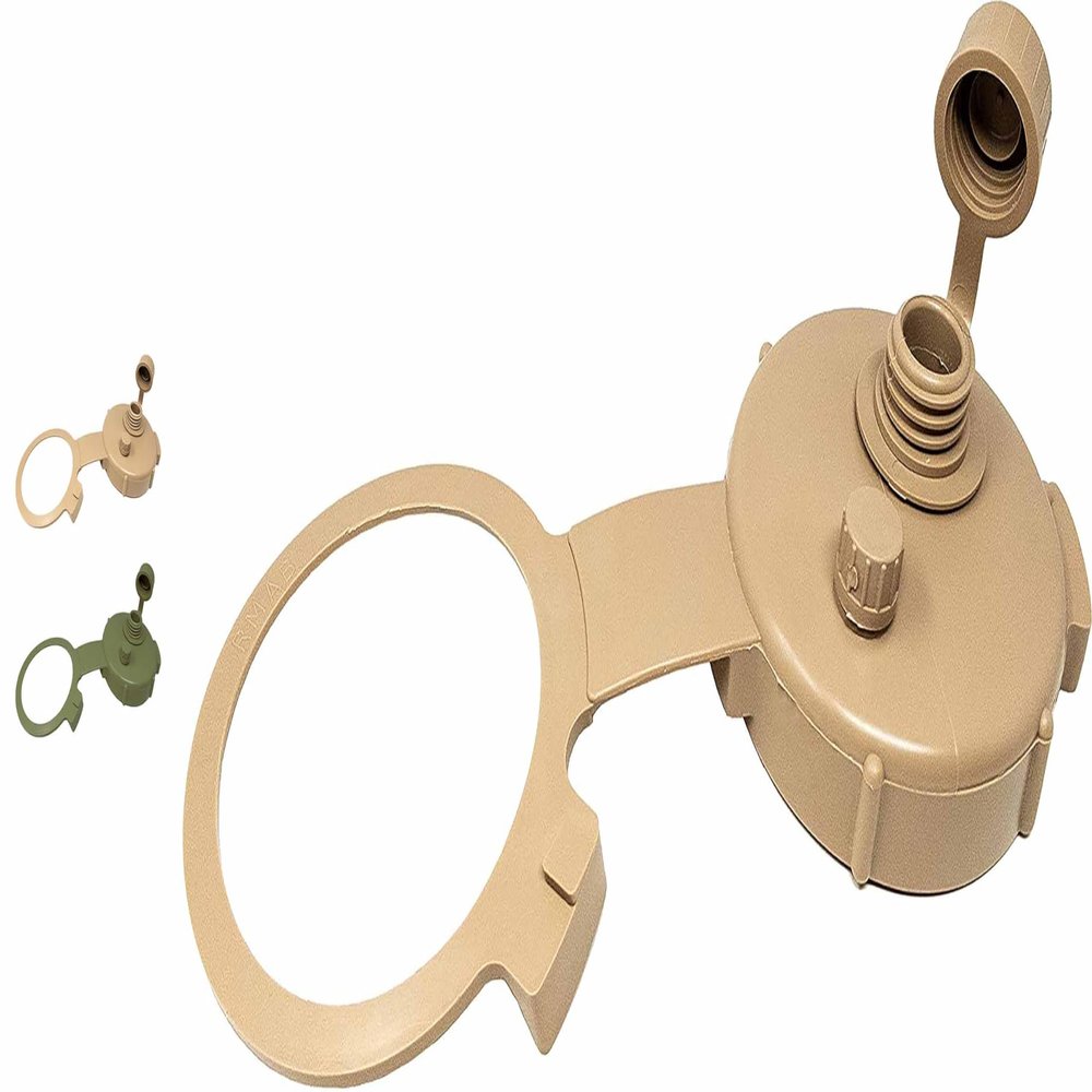 Tacticai Military Water Can Cap and Lid, 5-Gallon Replacement, Tan