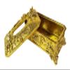 Elegant Gold & rhinestones resin tissue holder, tissue box cover view 3
