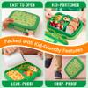 Bentgo Kids Prints Leak-Proof, 5-Compartment Bento-Style Kids Lunch Box - Ideal Portion Sizes for Ages 3-7, Durable, Drop-Proof, Dishwasher Safe, & PFAS & BPA-Free Materials (Safari) view 4
