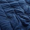 ANNA.Z HOME Queen Quilt Set, Lightweight Bedding Set, Washed Soft Fabric, Navy, Boho Embroidered Coverlet, All-Season, Machine Washable, 3-Piece Set, 1 Quilt + 2 Shams (Navy, Queen Set) view 4