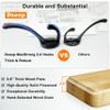 Dseap Wall Mounted Coat Rack: 38-1/4" Long, Patented, Heavy-Duty, 10-Double-Hooks Wooden Hanger Rail for Winter Coats, Hats, Jackets, Clothing - Natural & Black, Pack of 2 view 2