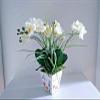Artificial Phalaenopsis Orchid Table Centerpiece Silk Flower Arrangements Flowers Bouquet Realistic Flower Arrangements Craft Art Decor Plant for Party Home Wedding Decoration view 2