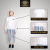 BP TRENDZ Rain Ponchos for Adults 2 Packs, Reusable Rain Jacket Men and Women, Waterproof with Drawstring Hood, Portable Emergency Rain Poncho for Adults White view 2