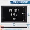 HBCY Creations Rustic Black Magnetic Wall Chalkboard, Small Size 11" x 17", Framed Decorative Chalkboard - Great for Kitchen Decor, Weddings, Restaurant Menus and More! (11" x 17") view 2