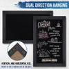 HBCY Creations Rustic Black Magnetic Wall Chalkboard, Small Size 11" x 17", Framed Decorative Chalkboard - Great for Kitchen Decor, Weddings, Restaurant Menus and More! (11" x 17") view 3