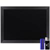 HBCY Creations 18" x 24" Rustic Black Solid Wood Frame Wall Chalkboard, Magnetic Surface, Home Dcor, Restaurant & Caf Menus, Blackboard, Includes Chalk, Eraser & Hanging Hardware view 1