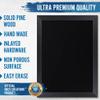 HBCY Creations 18" x 24" Rustic Black Solid Wood Frame Wall Chalkboard, Magnetic Surface, Home Dcor, Restaurant & Caf Menus, Blackboard, Includes Chalk, Eraser & Hanging Hardware view 4