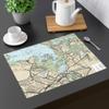 Hingham Harbor Nautical Chart Cotton Placemat Set - SET of 4, 18" x 14" view 2