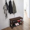 Homemaid Living Bamboo 3 Tier Shoe Rack Bench, Premium Shoe Organizer or Entryway Bench, Perfect for Shoe Cubby, Entry Bench, Bathroom Bench, Entryway Organizer, Hallway or Living Room(Brown) view 4