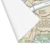 Buzzards Bay Cape Cod Canal Entrance Nautical Chart Cotton Placemat Set - SET of 4, 18" x 14" view 3