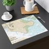 Logan International Airport Nautical Chart Cotton Placemat Set - SET of 4, 18" x 14" view 2