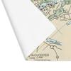 Annisquam River Nautical Chart Cotton Placemat Set - SET of 4, 18" x 14" view 3