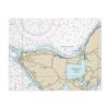 Gay Head Nautical Chart Cotton Placemat Set - SET of 4, 18" x 14" view 1