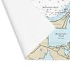 Gay Head Nautical Chart Cotton Placemat Set - SET of 4, 18" x 14" view 3