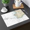Eastern Point Nautical Chart Cotton Placemat Set - SET of 4, 18" x 14" view 2