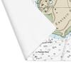 Eastern Point Nautical Chart Cotton Placemat Set - SET of 4, 18" x 14" view 3