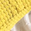 FY FIBER HOUSE Pack of 2 Comfy Corduroy Corn Granules Throw Pillow Covers Soft Decorative Square Cushion Pillowcase for Couch Sofa Bed 18 X 18 Inch, Gold Yellow view 4