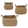 47th & Main Seagrass Basket Set of 3 Large, Medium, Small, Square Large view 1