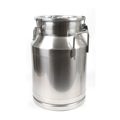 30L 7.9Gal Stainless Steel Milk Can Milk Wine Airtight Storage Canister Transport Can Milk Bucket Liquid Storage Pail Silicone Seal (USA Stock)