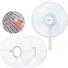 2 Pack - 18" Fan Safety Protection Cover,Kids Finger Protect Fan Net Guard,Washable Pedestal Fans Dustproof Covers,Fans Safety Dust Cover,Perfect for Parents of Toddlers (White) view 1