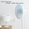 2 Pack - 18" Fan Safety Protection Cover,Kids Finger Protect Fan Net Guard,Washable Pedestal Fans Dustproof Covers,Fans Safety Dust Cover,Perfect for Parents of Toddlers (White) view 2