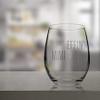 Veracco Stemless Wine Glass Best Effin' Mimi Ever (Clear, Glass) view 4