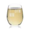 Veracco Stemless Wine Glass Best Effin' Mom Ever (Clear, Glass) view 1