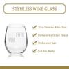 Veracco Stemless Wine Glass Best Effin' Mom Ever (Clear, Glass) view 3