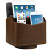 HofferRuffer Spinning Remote Control Holder, Remote Caddy, Spinning Remote Control Organizer, PU Leather (Classic Brown) view 1