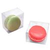 Newbested 100 Pack Clear Plastic Macaron Boxes,Transparent Chocolate Candy Cookies Malt Balls Mini Gift Packing Boxes for Valentine's Day Wedding Party Baby Shower Display(2.17" x 2.17" x 1.38") view 1