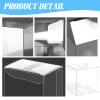 Newbested 100 Pack Clear Plastic Macaron Boxes,Transparent Chocolate Candy Cookies Malt Balls Mini Gift Packing Boxes for Valentine's Day Wedding Party Baby Shower Display(2.17" x 2.17" x 1.38") view 4