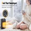 Space Heater, 1500W Electric Heaters Indoor Portable with Thermostat, PTC Fast Heating Ceramic Room Small Heater with Heating and Fan Modes for Bedroom, Office and Indoor Use view 3