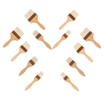 GIFTS PLAZA Pastry Brushes 1-Inch, 2-Inch, 3-Inch and 4-Inch for Baking, Bakeware (12 PC)