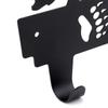 Suwimut Coat Rack Wall Mount, Black Metal Bear Coat Hook Key Holder for Hanging, Decorative Animal Theme Cabin Coat Hanger with 6 Hooks for Towel, Clothes, Hat, Bathroom, Entryway, Bedroom view 4