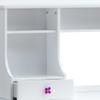 Acme Meyer Wood 1-Drawer/3-Open Storage Compartment Desk Hutch in White view 3