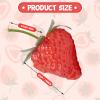 VIDELLY 20 Pieces Artificial Strawberries Fake Strawberries Lifelike Red Realistic Plastic Fruit for Kitchen Party Decoration Photo Prop,S Size view 2