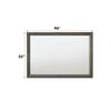 Acme Escher Rectangular Wooden Frame Mirror in Gray Oak view 3