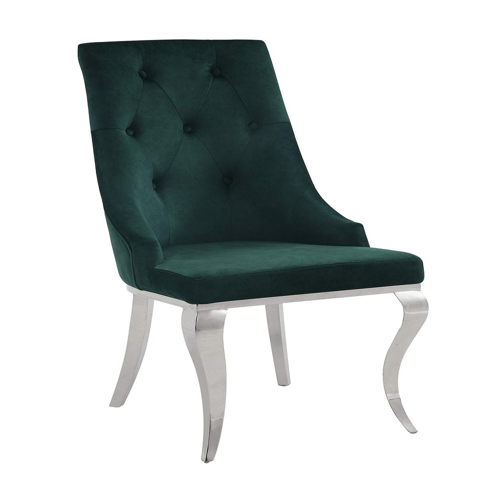 ACME Furniture Set of 2 Fabric Upholstered Side Chairs