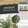 AMERIQUE Gorgeous & Unique 6 Feet Tropical Phoenix Palm Tree Artificial Plant Tree with 15 Big Leaves, with Nursery Plastic Pot, Feel Real Technology, Green view 4