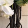 AMERIQUE 6 Feet Gorgeous and Dense Blooming Wisteria Artificial Tree, Cream White, Pre-Potted with Nursery Pot, Real Touch Tech., Green and White view 3