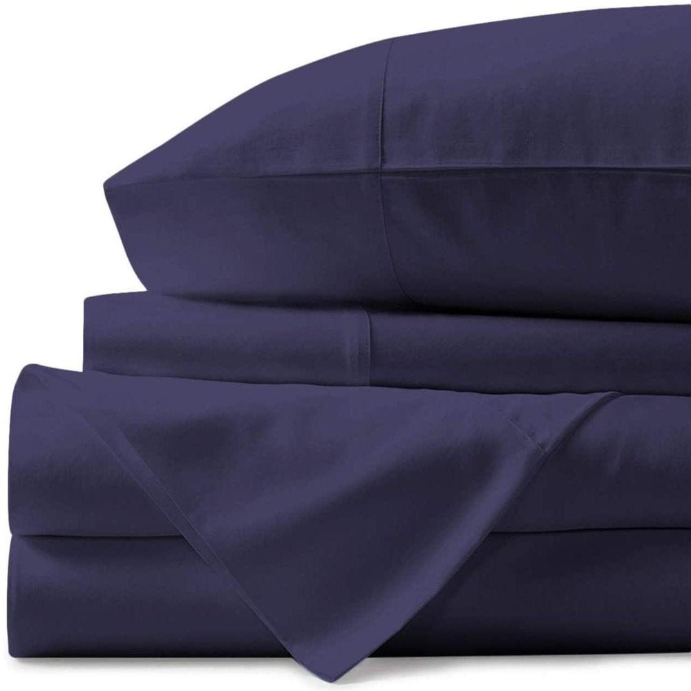 800 Thread Count- 5Pcs Split Sheets Set Plum 100% Cotton Bed Sheets, Split California King Sheets Sets for Adjustable Beds, Split Fitted Sheet, Fits Mattress Upto 15" Deep Pockets