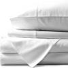 800 Thread Count- 5Pcs Split Sheets Set White 100% Cotton Bed Sheets, Split California King Sheets Sets for Adjustable Beds, Split Fitted Sheet, Fits Mattress Upto 15" Deep Pockets view 1