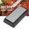 200 X 70mm 400/1000 Grit Diamond Sharpener, Comes with A Silica Gel Base/Non-Slip, Oval Hole Design to Collect and Hold Metal Chippings, Suitable for Home and Garden. view 2