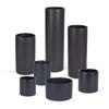 Black Ceramic Round Planter 12" H x 6" W 6" L - Cylinder Vase Basic Ceramic Cylinder Decorative Pot, Tall view 2