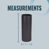 Black Ceramic Round Planter 12" H x 6" W 6" L - Cylinder Vase Basic Ceramic Cylinder Decorative Pot, Tall view 4