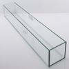 Clear Floral Glass Rectangular Planter 4" H x 4" W x 36" L - Rectangle Vase Vision Glass Pot view 2